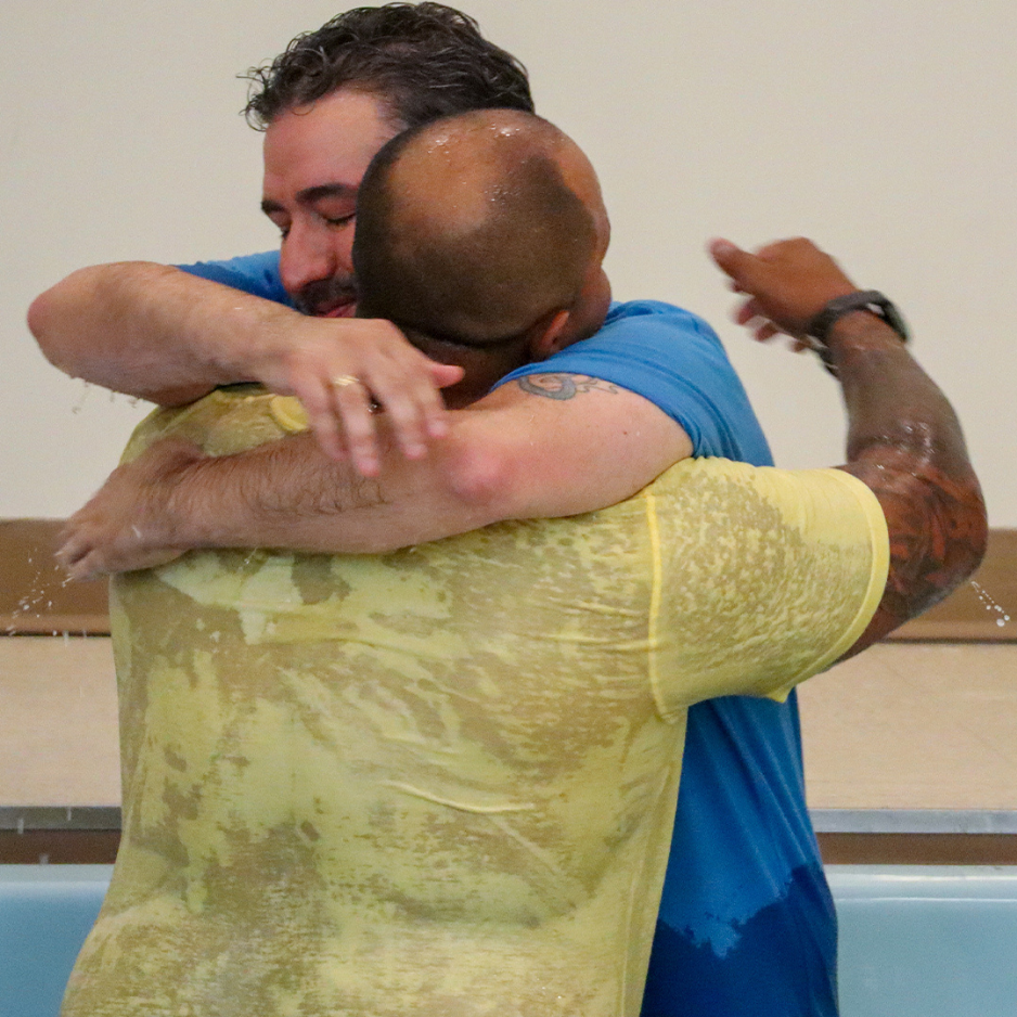 Community Members Hugging